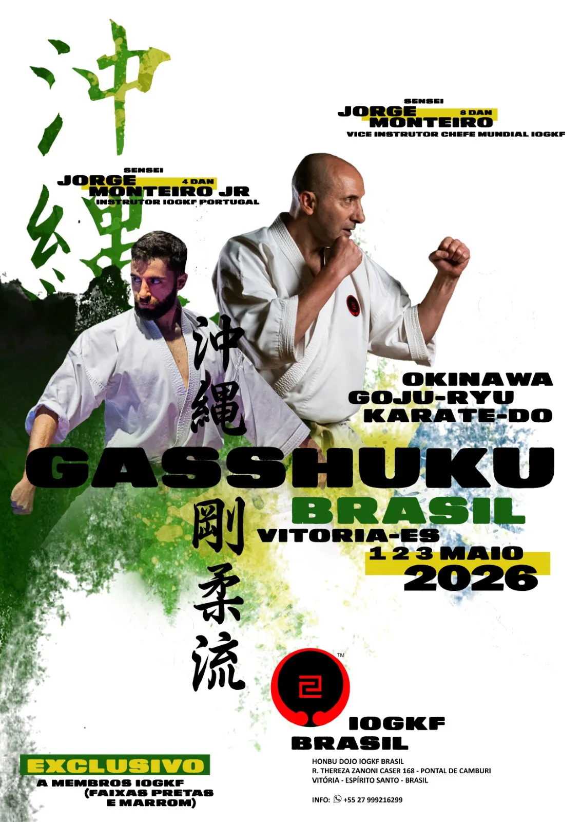 Gashuku de Instrutores IOGKF Brasil 2026 - Treinamento de Karatê Tradicional em Vitória